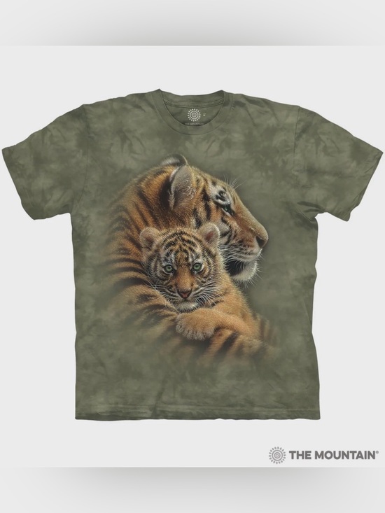The Mountain Tops - THE MOUNTAIN CHERISHED TIGER & CUB TIE DYE TEE